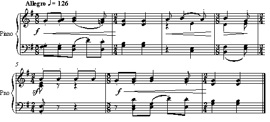 Musical notation example