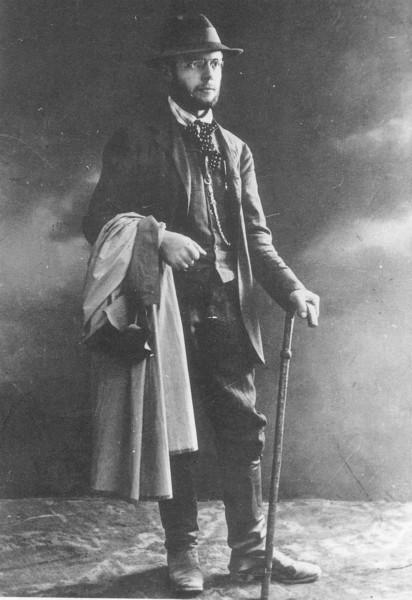 Béla Bartók on his field trip to Transylvania, 1907